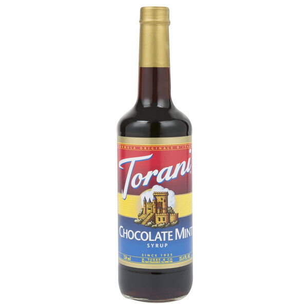 Torani 750 mL Chocolate Mint Flavoring Syrup