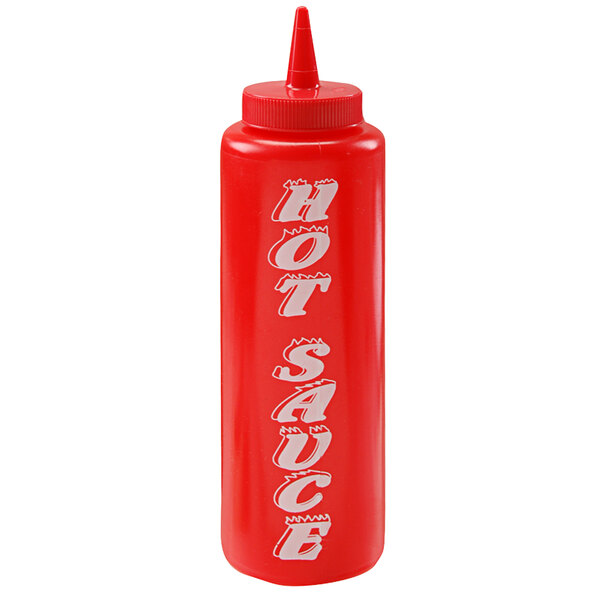 Hot Sauce Squeeze Bottle 12 oz. Red