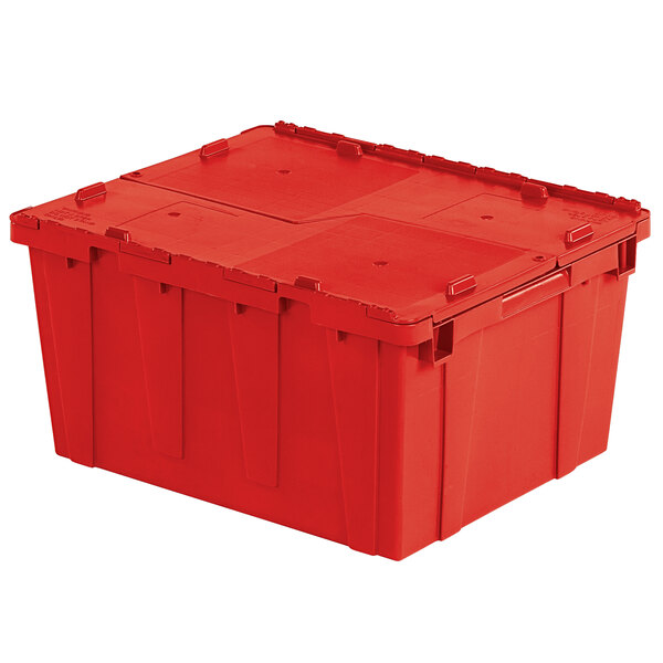 Orbis FP261 24" x 20" x 13" StackNNest Flipak Red Tote Box with