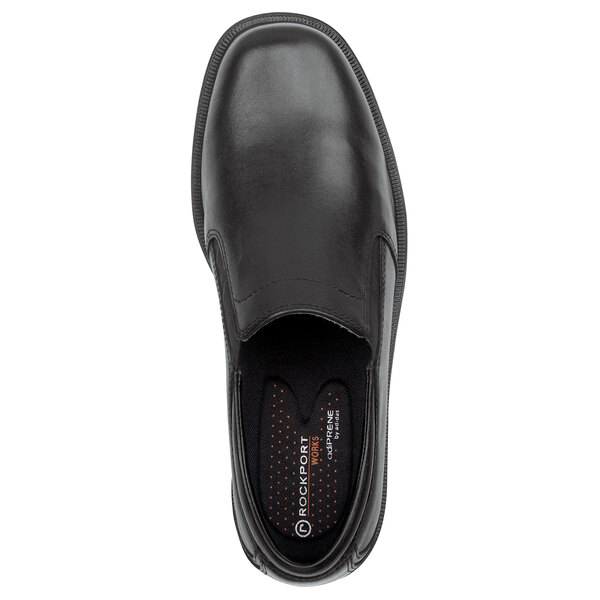 Rockport Works SRK6595 Ontario Men's Size 9 Wide Width Black Soft Toe ...
