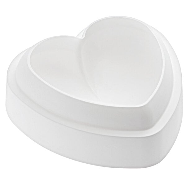 Silikomart AMORE Individual Heart-Shaped Silicone Baking Mold with Border  and Plastic Cutter - 5 1/2 x 5 5/16 x 1 7/8 Cavity