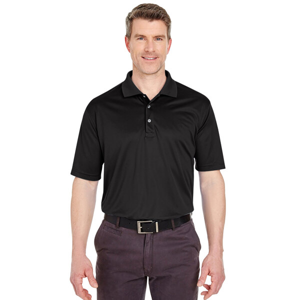 National Patrol Men's Customizable Black Short Sleeve Moisture