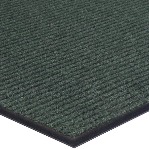 A green Lavex Needle Rib entrance mat with black trim.