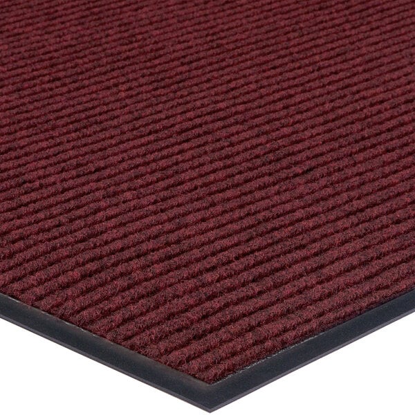 Lavex Janitorial Needle Rib Red Indoor Entrance Mat - 3/8" Thick