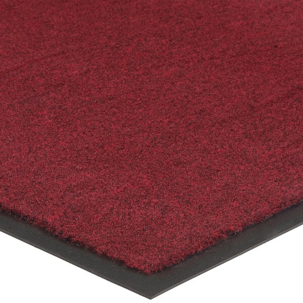 Lavex Janitorial Plush Red Olefin Indoor Entrance Mat - 3/8" Thick