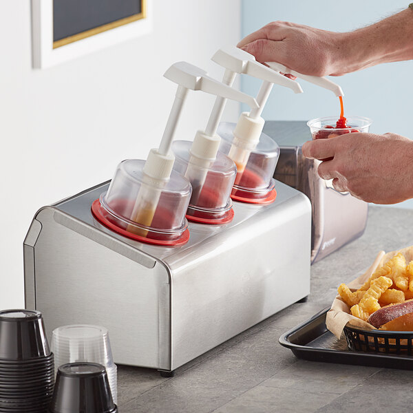 SterilSil 30 oz. Stainless Steel Condiment Dispenser Kit