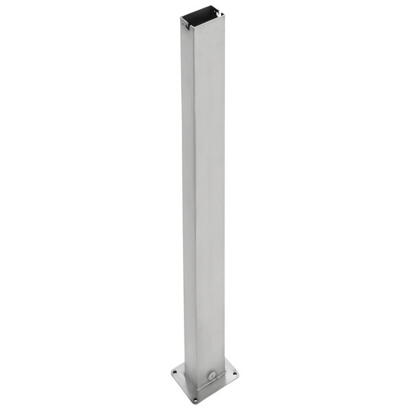 A Bromic Heating 4' Tube Suspension Kit metal pole with a square base on a white background.