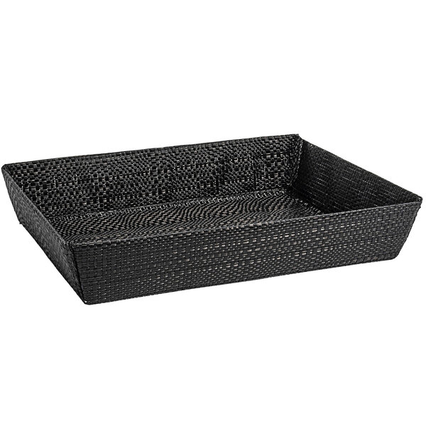 Front of the House BBK047BKV22 Metroweave 11" x 8" x 2" Black Random ...