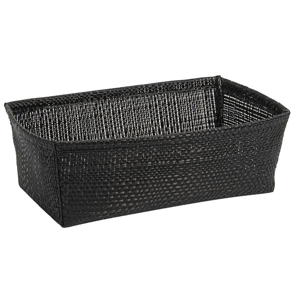 Front of the House RBA004BKV22 Metroweave 8 1/2" x 5" x 3" Black Random ...
