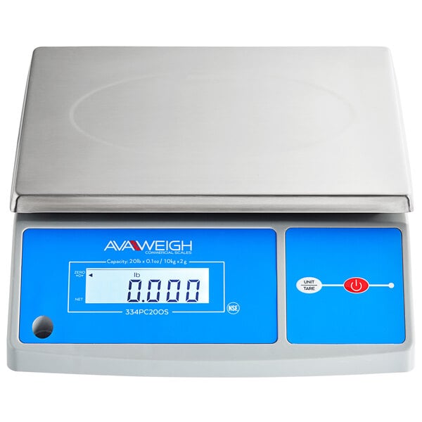 AvaWeigh PC20 20 lb. Compact Digital Portion Control Scale