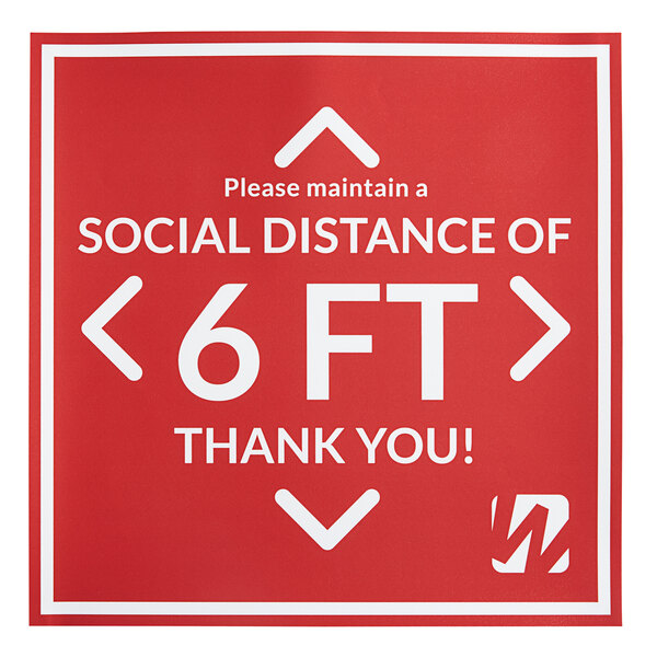 Social Distancing Floor Sign for Carpet 5 Pack Face Mask Required stickers  