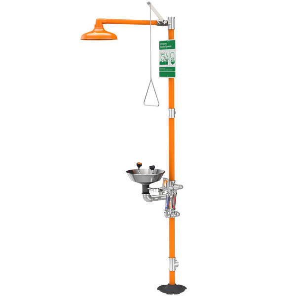 Guardian Equipment G1942 Safety Station with Eyewash and Freeze / Scald Protection Valves