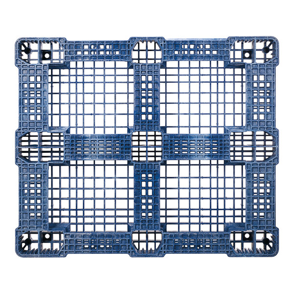 Blue Plastic Rackable Pallet (Poly Construction, 48
