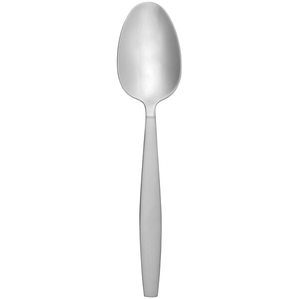 A Delco Colton stainless steel teaspoon with a silver handle.