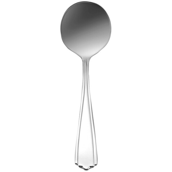 Delco Greystoke by 1880 Hospitality B080SBLF 6" 18/0 Stainless Steel Heavy Weight Bouillon Spoon - 36/Case
