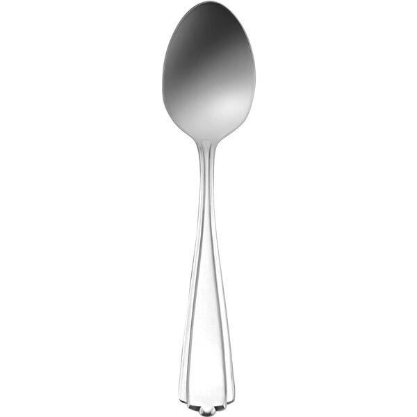 Delco Greystoke by 1880 Hospitality B080SPLF 7 1/2" 18/0 Stainless Steel Heavy Weight Dinner Spoon - 36/Case