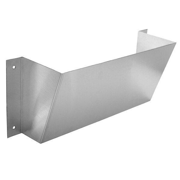 A stainless steel metal holder for Texican chip scoops on a white background.
