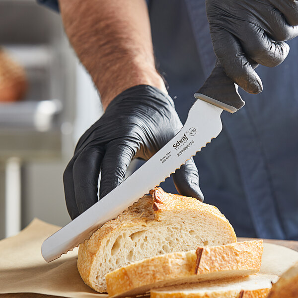 Schraf 8" Serrated Offset Bread Knife with TPRgrip Handle