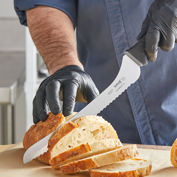 Schraf 10" Serrated Offset Bread Knife with TPRgrip Handle