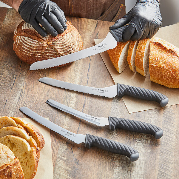 Schraf™ 9" Serrated Offset Bread Knife with TPRgrip Handle
