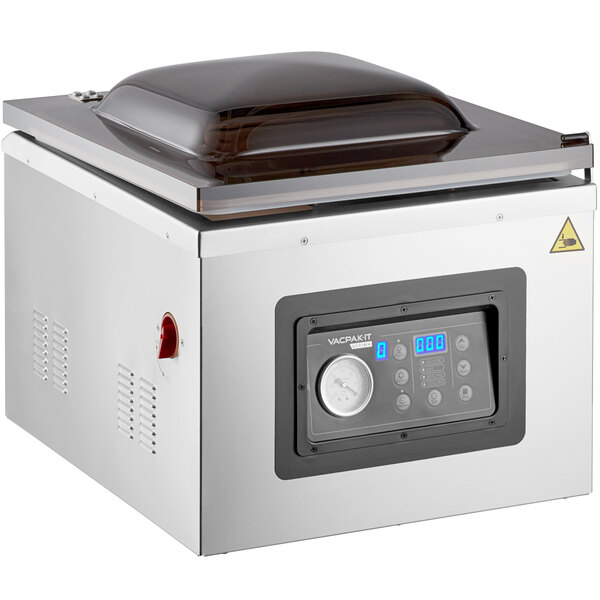 VacPakIt Ultima UVMC16 Programmable Chamber Vacuum Packing Machine with 16" Seal Bar, Oil Pump