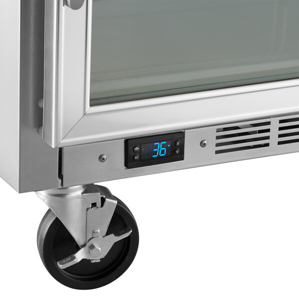 BeverageAir UCF48AHC25ADA 48" Glass Door Undercounter Freezer