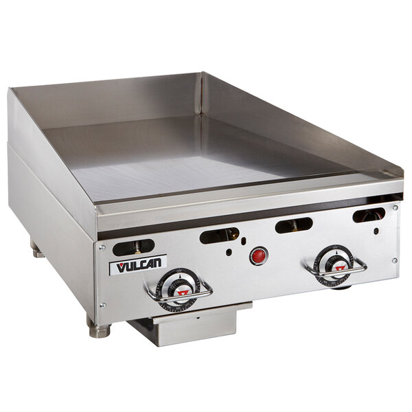 Vulcan MSA2424C 24" Liquid Propane Chrome Top Commercial Griddle