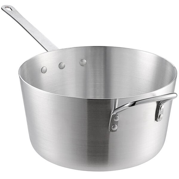 Winco TGAP-7, 7-Quart Tri-Ply Stainless Steel Sauce Pan w/Lid, NSF