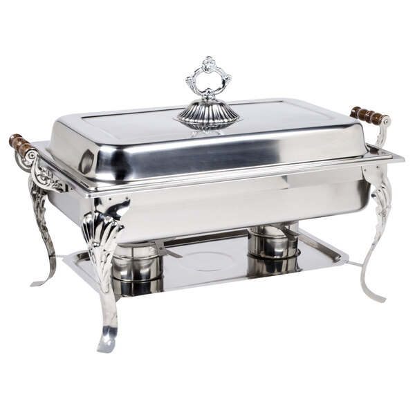 Stainless Steel Chafing Dish Chafer Full Size 8 Qt 