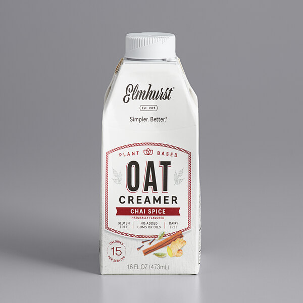 Elmhurst 16 fl. oz. Chai Spice Oat Creamer 6/Case