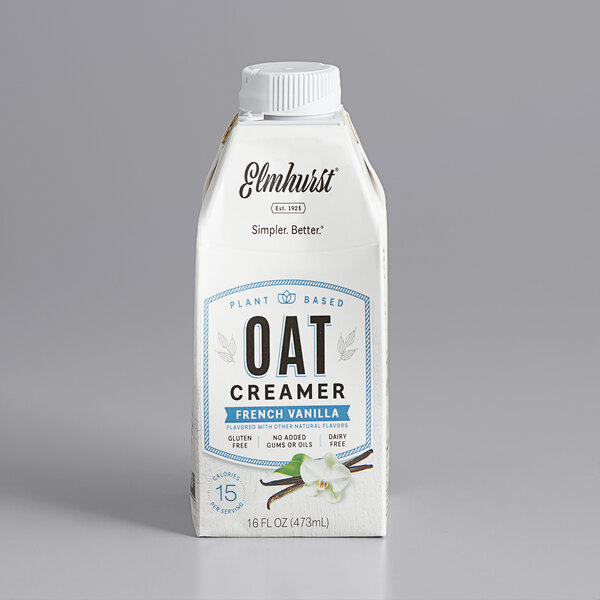 Elmhurst 16 fl. oz. French Vanilla Oat Creamer 6/Case