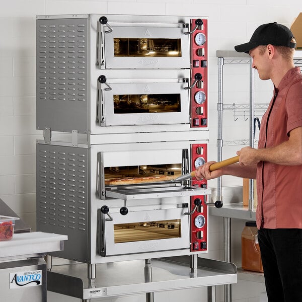 Avantco DPO-2DD Quadruple Deck Pizza/Bakery Oven with Four