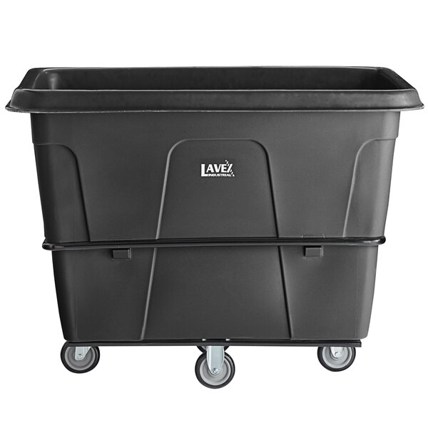 Lavex 20 Cubic Foot Black Cube Truck (1200 lb. Capacity)