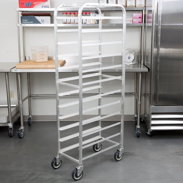 Winholt AL-1212 End Load Aluminum Platter Cart - Twelve 12" Trays