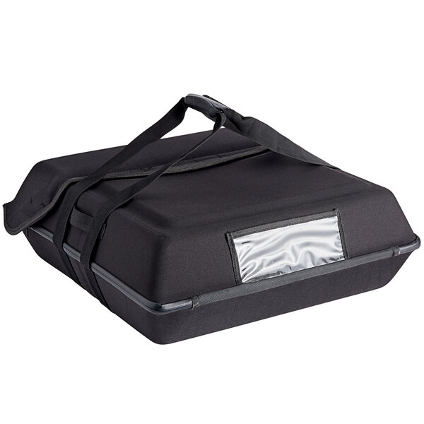 Vesture NextPhase RIGID Black Insulated Pizza Delivery Bag with BioPCM