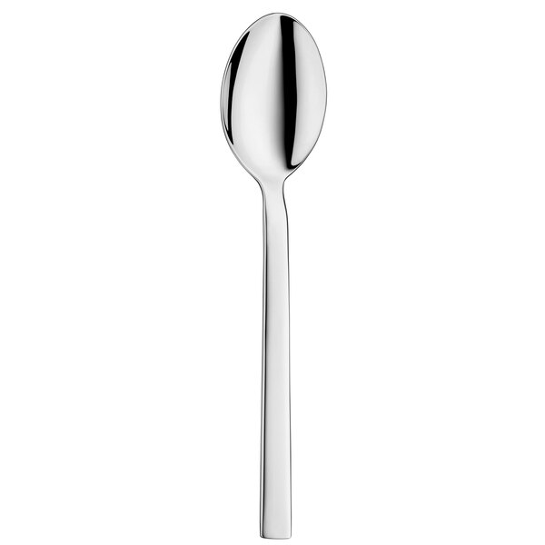 A WMF stainless steel serving spoon with a long handle and a silver finish.