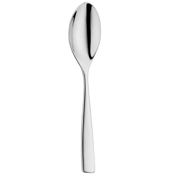 A WMF Casino large stainless steel coffee/tea spoon with a long handle and a silver finish.