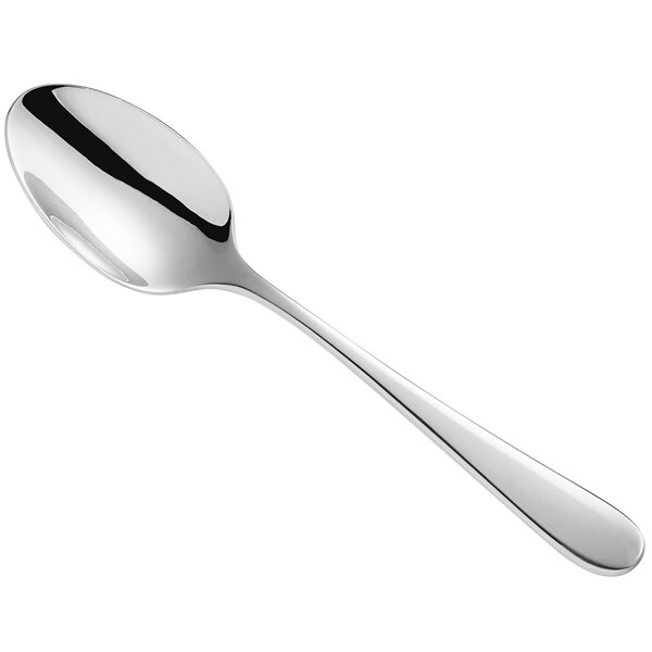 A WMF by BauscherHepp stainless steel coffee spoon with a silver handle.