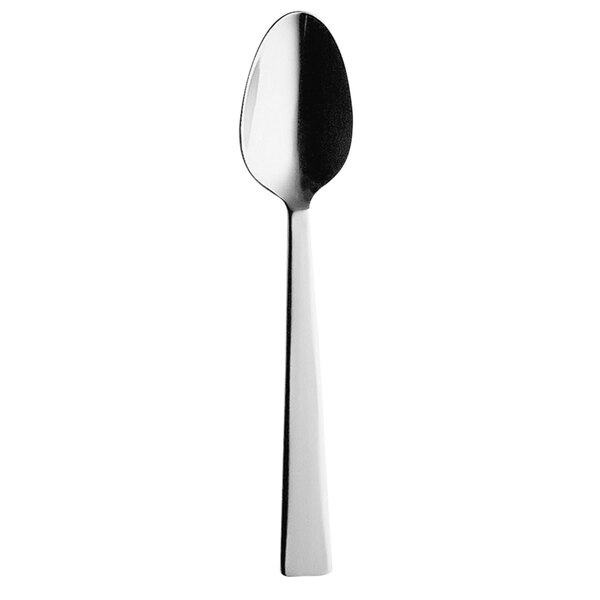 A Hepp by Bauscher dessert spoon with a silver handle.