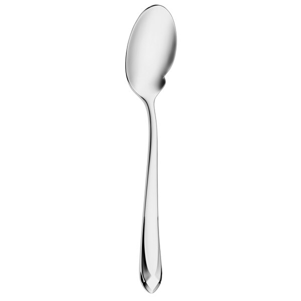 A WMF by BauscherHepp stainless steel spoon with a silver handle and spoon.
