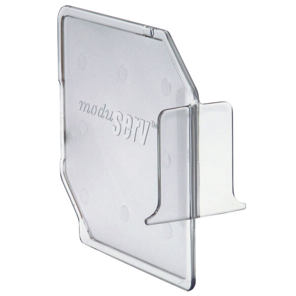 A clear plastic Vollrath divider lid.