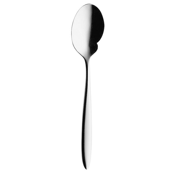 A Hepp by Bauscher stainless steel French sauce spoon with a long handle.