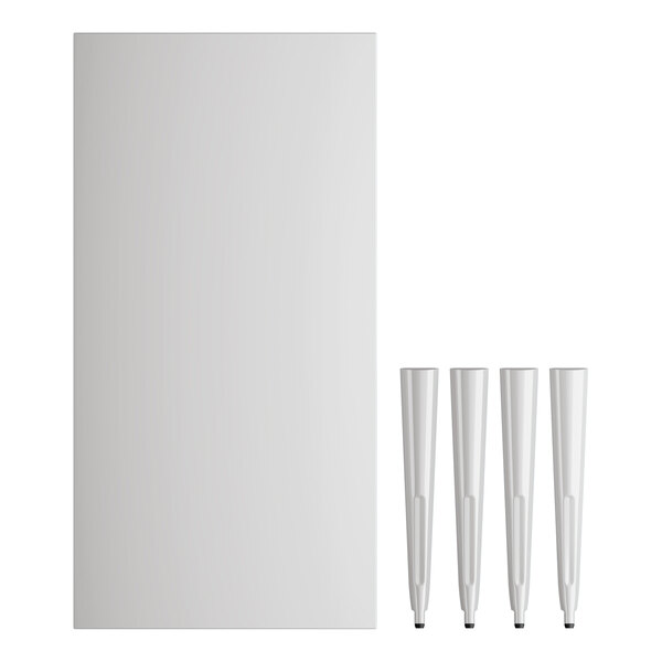 Lancaster Table & Seating Alloy Series 63" x 31 1/2" Pearl White ...