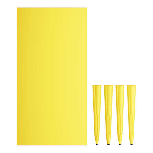 Lancaster Table & Seating Alloy Series 63" x 31 1/2" Citrine Yellow ...