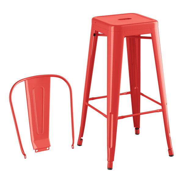 Lancaster Table & Seating Alloy Series 30" Round Ruby Red Bar Height