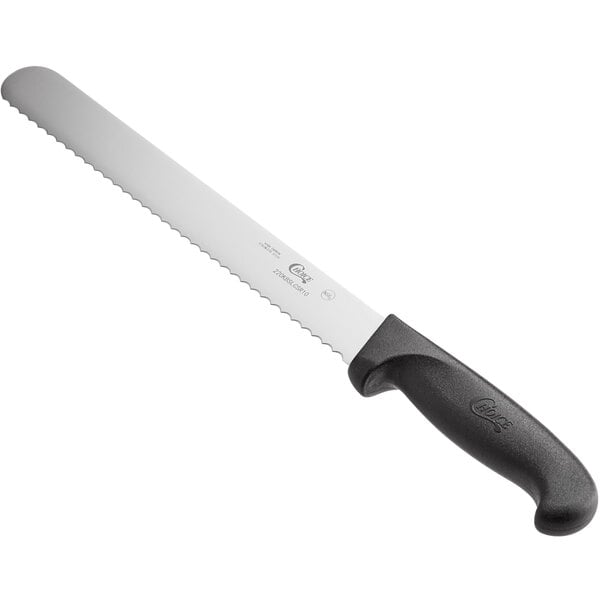 Choice 10 Serrated Edge Slicing / Bread Knife with Black Handle