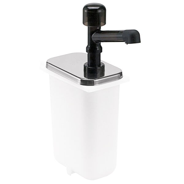 Server PS-F 81910 1 oz. Pump with Stainless Steel Lid for 3.5 Qt. Fountain Jar