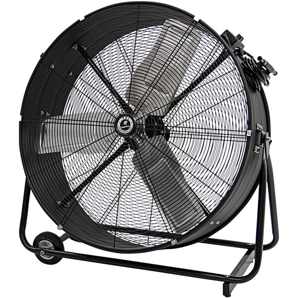 TPI CPBS 30-D 30" 2-Speed Tilt Head Direct Drive Industrial Drum Fan - 1/5 hp, 4,400 CFM