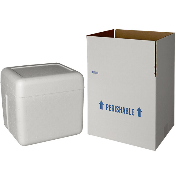 8x8x7 Insulated Shipping Box with 1/2 Foam 50 pack