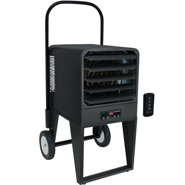 King Electric PKB2410-1-P PKB Platinum Portable Electric Utility Heater  with LED Display and Remote Control - 208/240V, 1 Phase, 10 kW